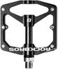Rock BROS Mountain Bike Pedals Flat Bicycle Pedals 9/16 Lightweight Road Bike Pedals Carbon Fiber Sealed Bearing Flat Pedals for MTB (Black) view 1