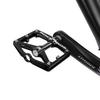 Rock BROS Mountain Bike Pedals Flat Bicycle Pedals 9/16 Lightweight Road Bike Pedals Carbon Fiber Sealed Bearing Flat Pedals for MTB (Black) view 2