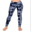 ALWAYS Women's Tie Dye Yoga Pants with Pockets - High Waist Premium Soft Tummy Control Workout Stretch Leggings 1911 Navy L view 3