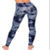 ALWAYS Women's Tie Dye Yoga Pants with Pockets - High Waist Premium Soft Tummy Control Workout Stretch Leggings 1911 Navy L view 4