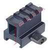 Gotical - High Profile Picatinny Riser Mount (1" H x 1.5" L) Heavy Duty Mount 3 Slot Riser Mount for Rifles with Picatinny/Weaver Rail Made from Aircraft Aluminum with Matte Black Anodizing (1 Piece) view 2