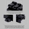 Gotical - High Profile Picatinny Riser Mount (1" H x 1.5" L) Heavy Duty Mount 3 Slot Riser Mount for Rifles with Picatinny/Weaver Rail Made from Aircraft Aluminum with Matte Black Anodizing (1 Piece) view 3