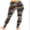 ALWAYS Women's High Waist Yoga Leggings - Camo Military Army Premium Soft Stretch Workout Pants 1850 Plus Size view 4