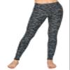 ALWAYS Women's High Waist Yoga Leggings - Premium Soft Stretch Workout Pants Space Dye Black One Size view 1