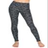 ALWAYS Women's High Waist Yoga Leggings - Premium Soft Stretch Workout Pants Space Dye Black One Size view 2