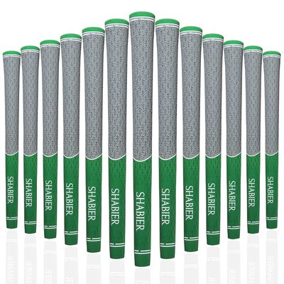 SHABIER Multi Compound Golf Grips,Golf Grips Set of Golf Grips 13 Pack | High Traction and Feedback Rubber Golf Club Grips 13 Grips (13pcs Green)