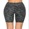 ALWAYS Women's Yoga Shorts with Pockets - High Waist Premium Soft Workout Stretch Compression Bike Pants Space Dye Black One Size view 4