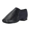 Linodes Unisex PU Leather Upper Slip-on Jazz Shoe with Circle Elastic for Women and Men's Dance Shoes-BLACK-6M view 1