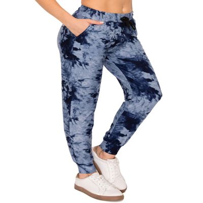 ALWAYS Women's Tie Dye Jogger Pants - Skinny Fit Premium Soft Lightweight Stretch Pockets Sweatpants 1911na S