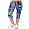 ALWAYS Womens Cargo Capri Jogger Sweatpants with Pockets  Super Soft Stretch Lounge Pants, Casual Joggers for Women, Daily Wear & Travel, Tie Dye 1911 Navy S view 3