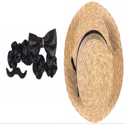 Rubies Men's Forum Roaring 20s Costume Accessories (Hat, Garters, Bow Tie, Mustache), As Shown, One Size