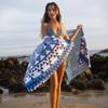Elite Trend Microfiber Beach Towel for Adults with Bag - Extra Large 78x35 inch Lightweight Sand Free Quick Dry Towel for Travel, Swimming, Yoga, Camping (Blue Angel) view 2
