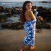 Elite Trend Microfiber Beach Towel for Adults with Bag - Extra Large 78x35 inch Lightweight Sand Free Quick Dry Towel for Travel, Swimming, Yoga, Camping (Blue Angel) view 3