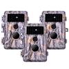 Folgtek 3-Pack Trail Cameras Game Cam 32MP Image 1296P Video with Invisible Infrared Night Vision IP66 Waterproof & Fast Trigger Time, Wide Angle Deer Cameras for Wildlife, Time Lapse Observation view 1