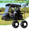 10L0L 2 Pack Golf Cart Brake Drum for Yamaha G1-G29 1978-Up Gas or Electric Golf Cart, Brake Hubs for Club Car DS 1981-1994, Club Car Tempo 2018-Up, OEM# JU0-G6521-00-00,J55-G6521-00, 1011137 view 3