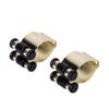 2 Pieces Billiards Snooker Cue Wall Mount Stick Holder Pool Cue Clips Rack for Pool Cue, Fishing Rod Storage Rack view 1
