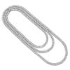 HH BLING EMPIRE Iced Out Chains for Men Silver and Gold Diamond Tennis Necklaces-Mens Hip Hop Baguette Tennis Chains (2 Row-Silver-16) view 2