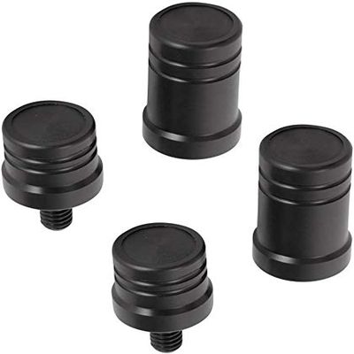 2 Set Plastic Billiard Cue Joint Protectors Black Pool Cue Stick Protectors 5/16x18