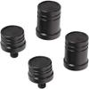 2 Set Plastic Billiard Cue Joint Protectors Black Pool Cue Stick Protectors 5/16x18 view 1