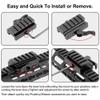 FAZee Picatinny Riser Mount, 2 Pack 5 Slots Low Profile Rail Adaptor with QD Lever Quick Release Adapter for 20mm Scope Sights - Size 1/2" H x 2.5'' L view 4