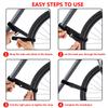 SANNIX Bike Rack Straps, Adjustable Bike Wheel Stabilizer Straps Bike Rack Strap with Hook Road Bike Bicycle Accessories for Camping Equipment Yoga Mats view 4