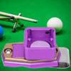 VBESTLIFE Billiard Chalk Case Aluminum Portable Chalk Holder with Belt Clip Purple Pool Cue Chalk Box Pocket Size for Billiards Accessories view 4