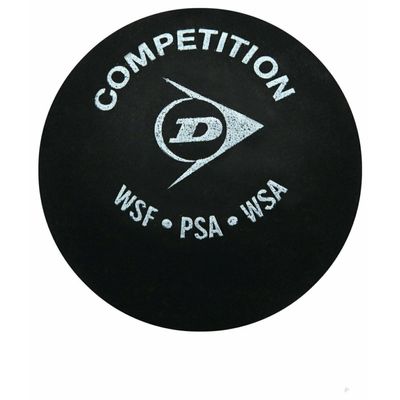 DUNLOP Competition Squash Balls, Yellow Dot (3 Ball Tube)