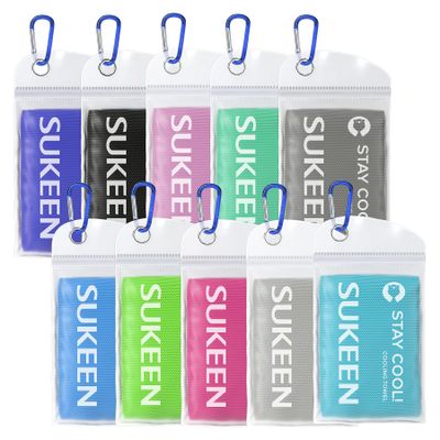 Sukeen Cooling Towel,Instant Evaporative Cooling for Sports,Yoga,Golf,Gym,Neck,Workout and More(40x 12)