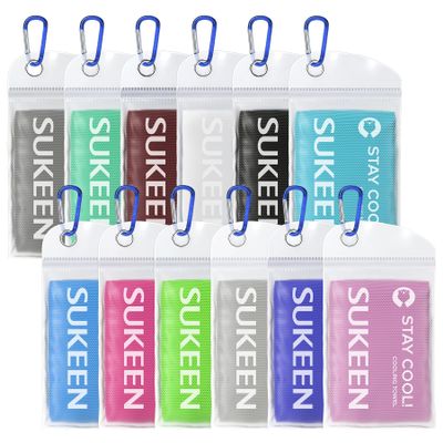 Sukeen Cooling Towel,Instant Evaporative Cooling for Sports,Yoga,Golf,Gym,Neck,Workout and More(40x 12)