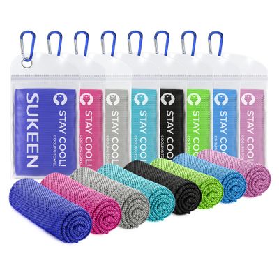 Sukeen Cooling Towel,Instant Evaporative Cooling for Sports,Yoga,Golf,Gym,Neck,Workout and More(40x 12)