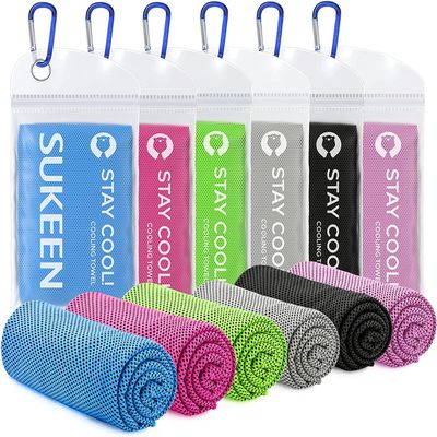 Sukeen Cooling Towel (40"x12"),Ice Towel,Soft Breathable Chilly Towel,Microfiber Towel for Yoga,Sport,Running,Gym,Workout,Camping,Fitness,Workout & More Activities