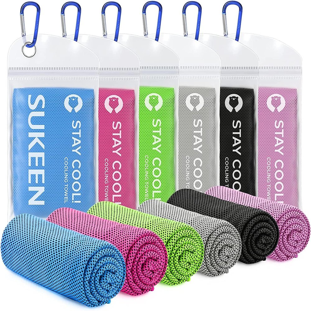 Sukeen Cooling Towel (40"x12"),Ice Towel,Soft Breathable Chilly Towel,Microfiber Towel for Yoga,Sport,Running,Gym,Workout,Camping,Fitness,Workout & More Activities