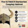 Nicky Bigs Novelties Viking Helmet, Viking Hat, Medieval Helmet, Vikings Hat Barbarian Costume Accessories For Men With Horns view 2