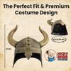 Nicky Bigs Novelties Viking Helmet, Viking Hat, Medieval Helmet, Vikings Hat Barbarian Costume Accessories For Men With Horns view 3