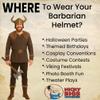 Nicky Bigs Novelties Viking Helmet, Viking Hat, Medieval Helmet, Vikings Hat Barbarian Costume Accessories For Men With Horns view 4