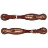 Weaver Leather Turquoise Cross Coco Feather Ladies' Spur Straps view 1