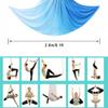 Aerial Silks, 5M2.8M Yoga Swing Aerial Yoga Hammock with Daisy Chains (Gradient blue) view 3