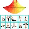 Aerial Silks, 5M  2.8M Yoga Swing Aerial Yoga Hammock with Daisy Chains (Black) view 3
