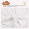 Bamery Newborn Baby Girl Hat Cotton Baby Bow Beanie Preemie Hats Spring Infant Hats for Girls 0-12 Months (Skin Pink+Deep Purple+White, 6-12 Months) view 3