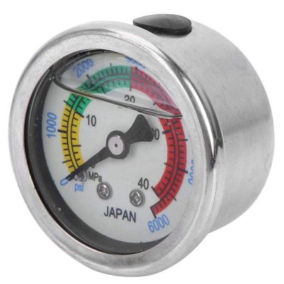 Air Pump Pressure Diving Manometer Measure 0-6000PSI 0-40MPa