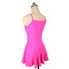 LIUHUO Girls Spandex Sleeveless Splice Ice Figure Skating Dress Competition Performance Rose Red view 4