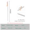 iBasingo Titanium Tent Stakes 6-Pack, 40cm Extra Long Ground Pegs Ultimate Hold for Beach Snow & High Winds, TC4 93g/pc with Reflective Ropes Ti4012P view 2