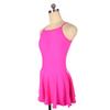 LIUHUO Girls Spandex Sleeveless Splice Ice Figure Skating Dress Competition Performance Pink view 4