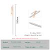 iBasingo 35cm Long Titanium Stakes 6-Pack, for Soft Soil Sand & Family Camping Tent, TC4 Alloy Durable Pegs with Reflective Ropes, 81g/pc Ti4012P view 2