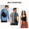 OSOCE Slim Anti-Theft Sling Bag for Men Women, Water Resistant Lightweight Crossbody Chest Bag, Adjustable Shoulder Bag for Travel, Hiking, Commute view 2
