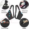 OSOCE Slim Anti-Theft Sling Bag for Men Women, Water Resistant Lightweight Crossbody Chest Bag, Adjustable Shoulder Bag for Travel, Hiking, Commute view 4