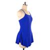 LIUHUO Ice Figure Skating Dress Girls Spandex Sleeveless Soild Color Competition Performance Dancewear Dark Blue view 4