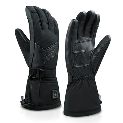 MOUNT TEC Explorer 3 Unisex Ski & Snowboard Heated Gloves Mens & Womens Touch Screen Thermal Gloves for Outdoor Snow Sports in Winter (Black, L)