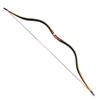 55 Inch Traditional Wood Longbow Handmade One Piece Bow Horse Bow Recurve Bow for Left Right Hand Outdoor Hunting 20-50LBS for Adult (20) view 1