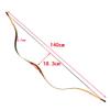 55 Inch Traditional Wood Longbow Handmade One Piece Bow Horse Bow Recurve Bow for Left Right Hand Outdoor Hunting 20-50LBS for Adult (40) view 2